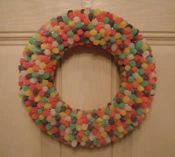 How to make a gumdrop wreath